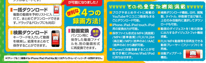 チューブ＆ニコ録画４ for iPhone&iPad&iPod Mac版 3